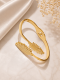 Elegant Gold Leaf Bracelet