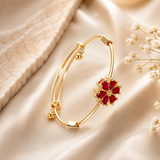 Elegant Ruby Red Jewelry Set