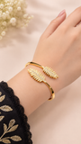 Elegant Gold Leaf Bracelet