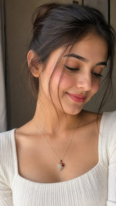 Elegant Heart Crystal Pendant Necklace